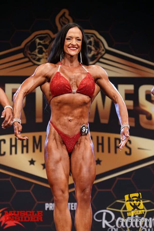 Ashley Moore competing in Figure