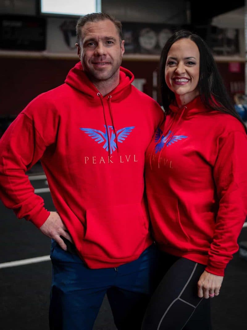 Coleman and Ashley Moore together in Peak Level Performance gear
